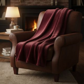 Faux fur SMOOTH bordeaux