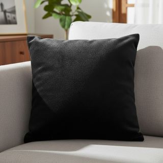 Faux fur SMOOTH black