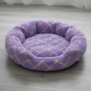 Faux fur with Tule MULTI lilac