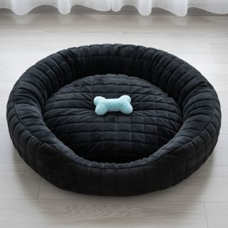 Faux fur Block black