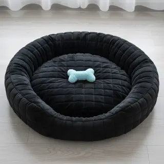 Faux fur Block black