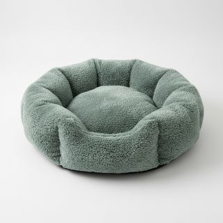 Faux fur LUREX SILVER old green
