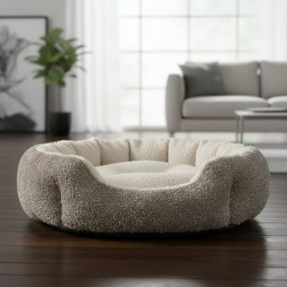 Faux fur LUREX SILVER taupe