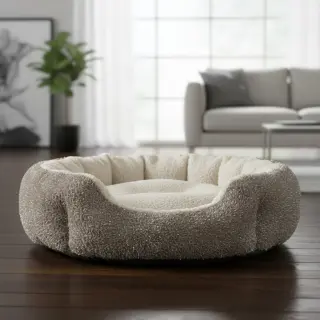 Faux fur LUREX SILVER taupe