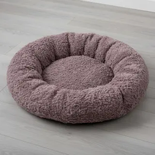 Faux fur Curly mauve