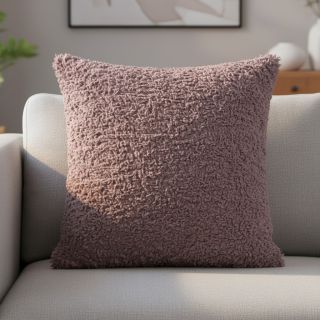 Faux fur Curly mauve