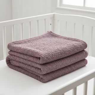 Faux fur Curly mauve