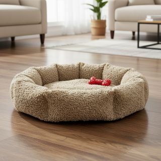 Faux fur Curly beige