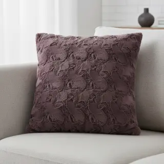 Faux fur aubergine