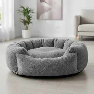 Faux fur LUREX SILVER grey