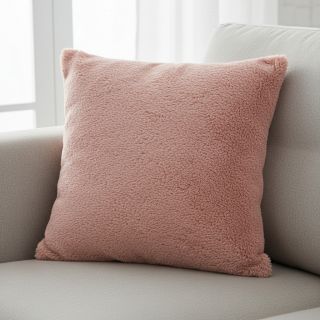 Faux fur LUREX SILVER rose