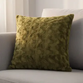 Faux fur dark green