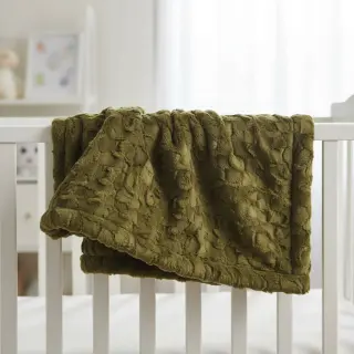 Faux fur dark green
