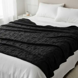 Faux fur black