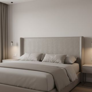 Faux leather Capiton gris