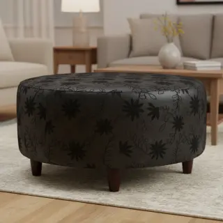 Faux leather Flowers design C