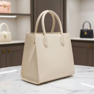 Faux leather KARIA ecru