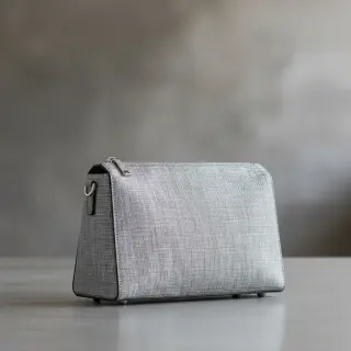 Faux leather FLORENCE argent