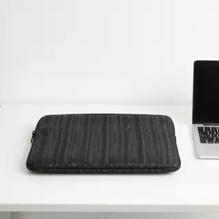 Faux leather ECORCE noir