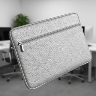 Faux leather SNAKE blanc argent