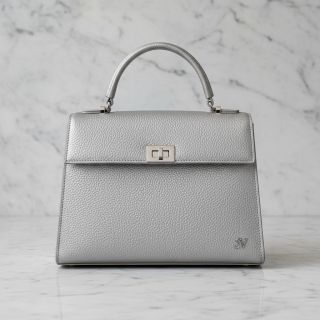 Faux leather KARIA argent