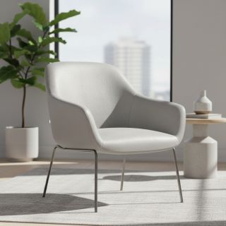 Faux leather KARIA argent