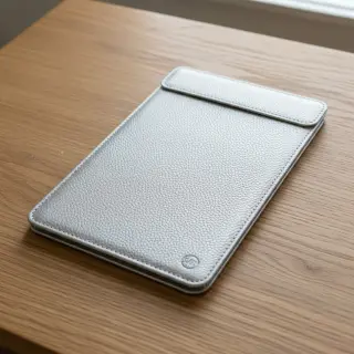 Faux leather KARIA argent