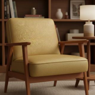 Faux leather KARIA gold