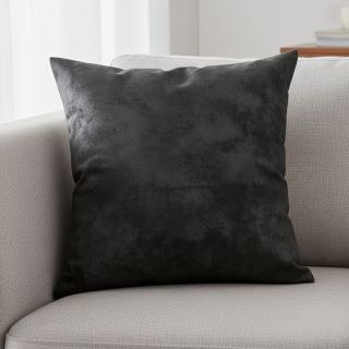 Faux leather FOIL black