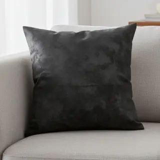 Faux leather FOIL black