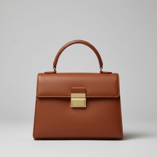 Faux leather KARIA sienne