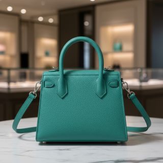 Faux leather KARIA turquoise