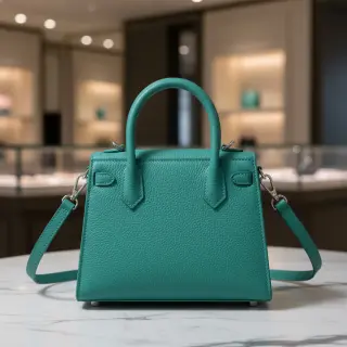 Faux leather KARIA turquoise