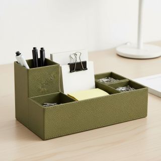 Faux leather KARIA khaki