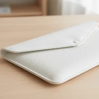 Faux leather KARIA blanc