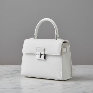 Faux leather KARIA blanc