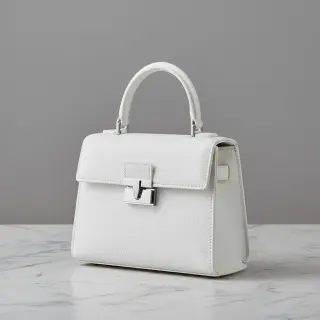 Faux leather KARIA blanc