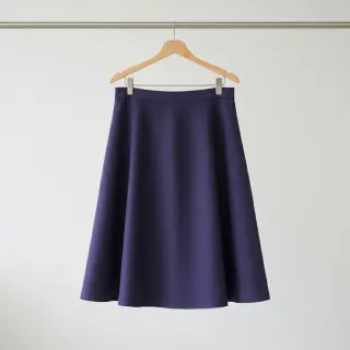 Linen viscose WASHED navy