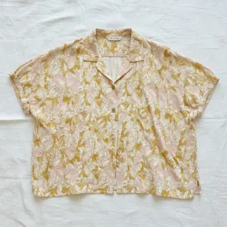 Linen viscose CREPE Flowers Tomi digital print