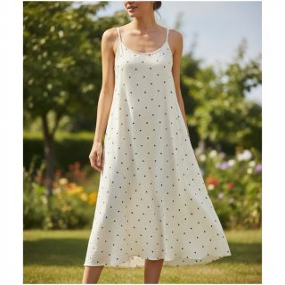 Linen viscose FOIL Hearts ecru