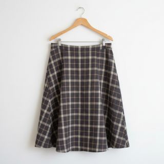 Linen viscose YARN DYED Block brown