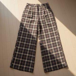 Linen viscose YARN DYED Block brown