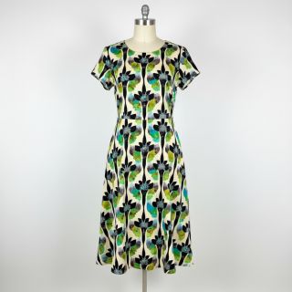 Linen viscose Artificial flower design A digital print