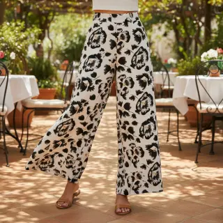 Linen viscose Cayena design A digital print