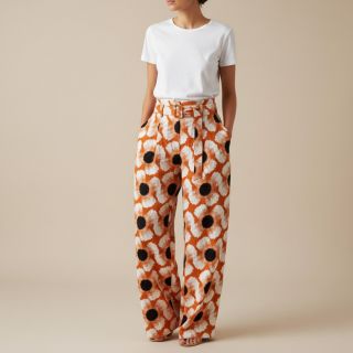 Linen viscose Waxflower design A digital print