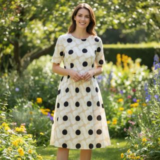 Linen viscose Waxflower design B digital print