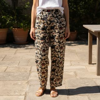 Linen viscose Daisy design B digital print