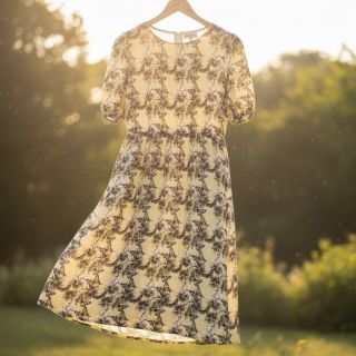 Linen viscose Hibiscus digital print