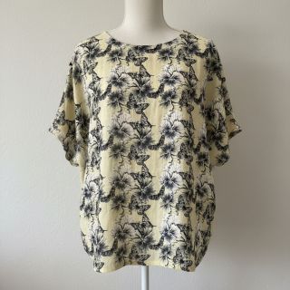 Linen viscose Hibiscus digital print