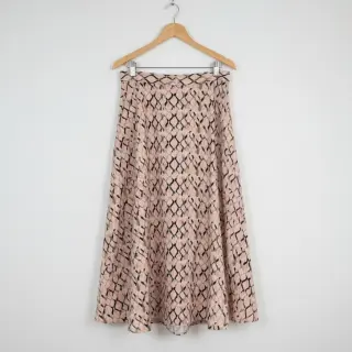 Linen viscose Ivy Diamonds design B digital print